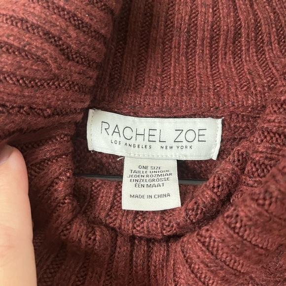 LIKE NEW! Women's Cable Knit Turtleneck Sweater - Rust - Picture 2 of 2